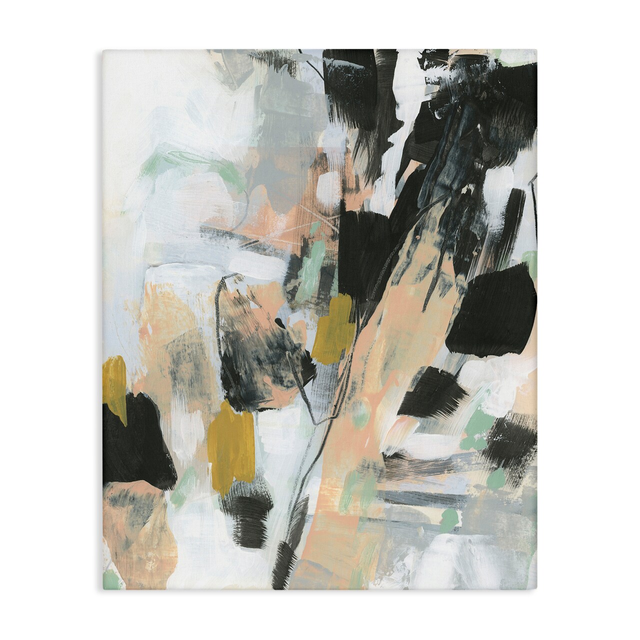 Stupell Industries Abstract Paint Streaks Canvas Wall Art Design by June Erica Vess